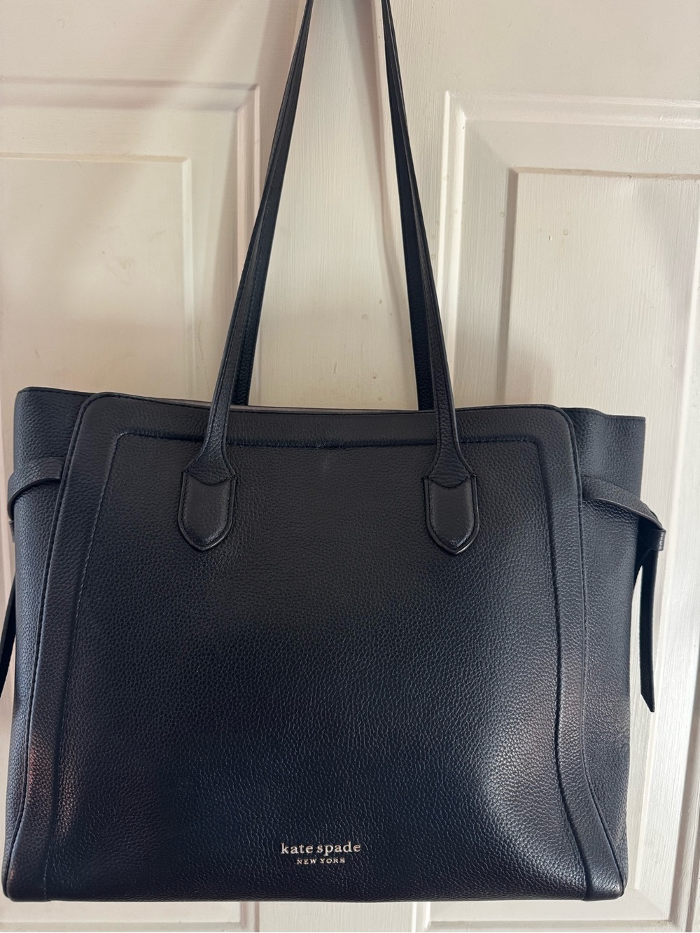 Kate Spade Black Pebbled Leather Tote